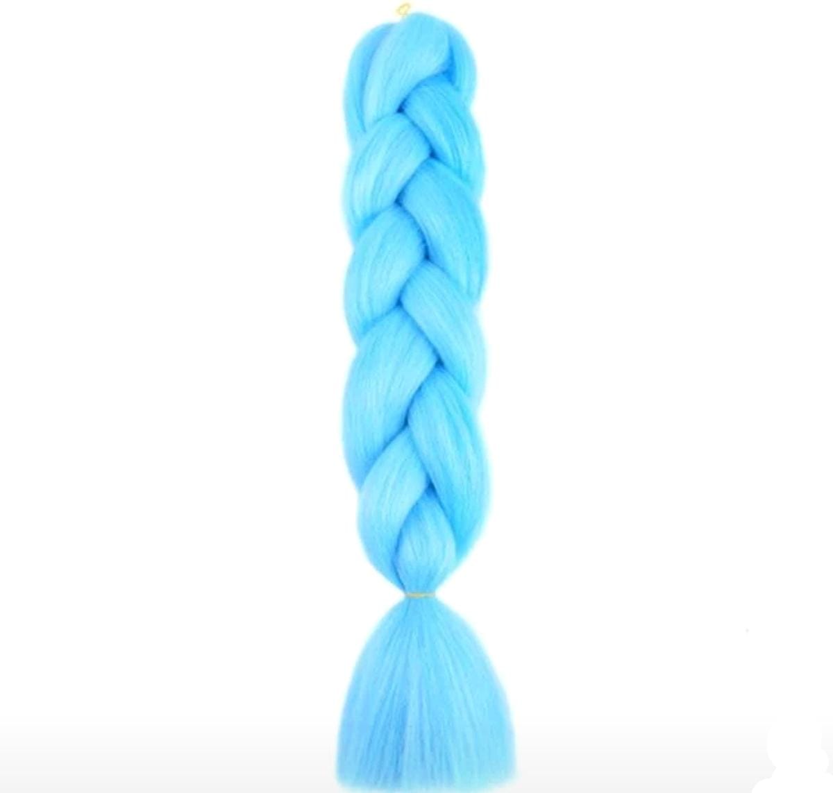 Blue Braiding Hair