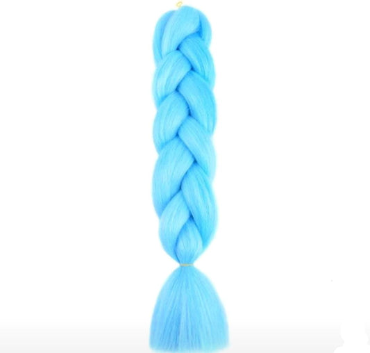 Blue Braiding Hair