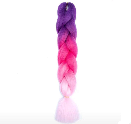 Three Tone Ombre Braiding Hair