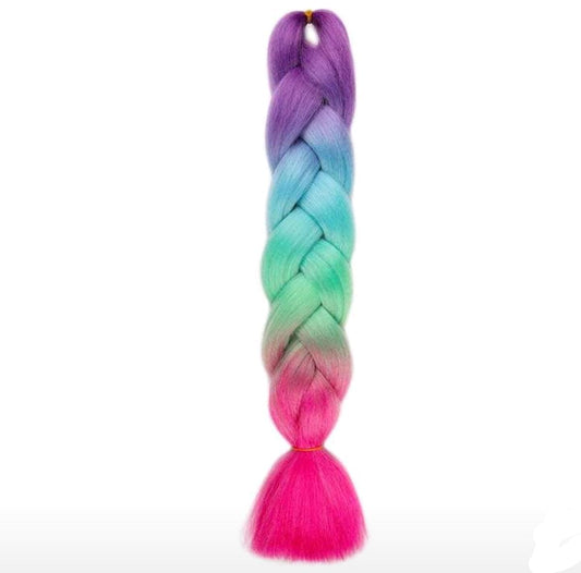 Three- Tone colour braiding extention