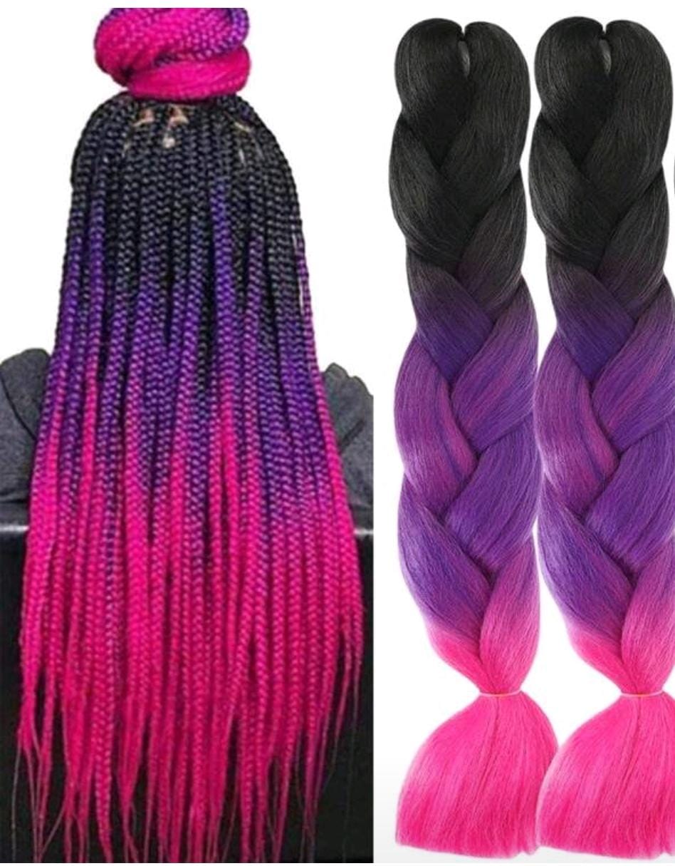 Three Tone Braiding Hair